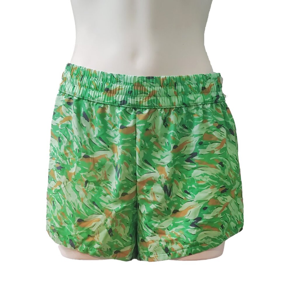 DSG Women's Green Camo 3" Mid Rise Stride Run Short